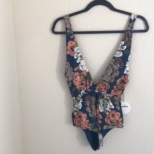 Tori Praver one piece floral swimsuit
